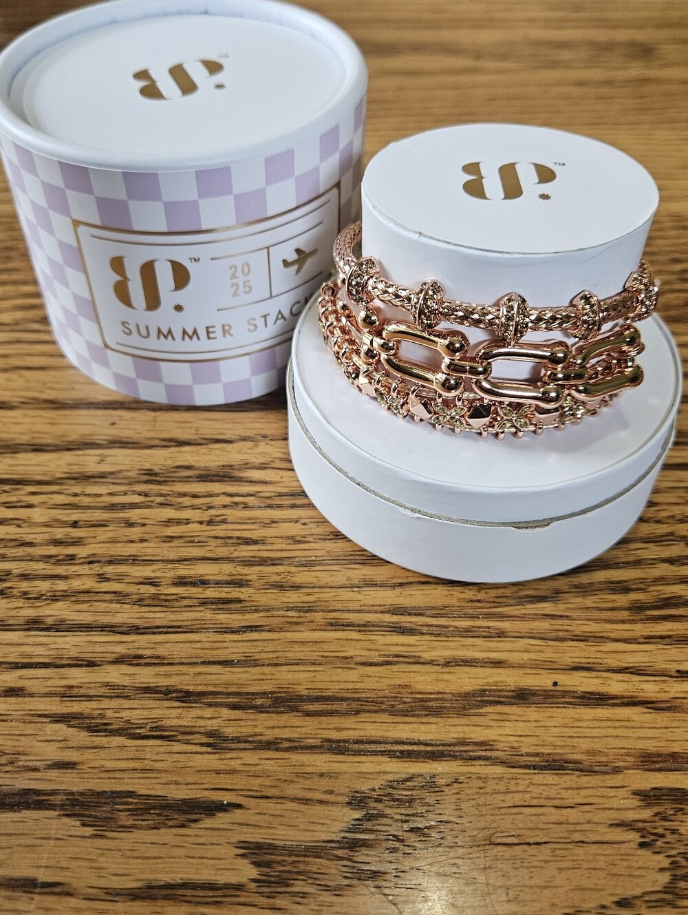Bomb Party Summer Stack 2025 Rose Gold Women's Bracelet Set